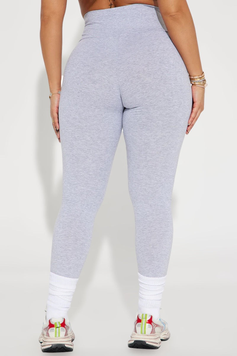 Running Around High Rise Legging - Heather Grey