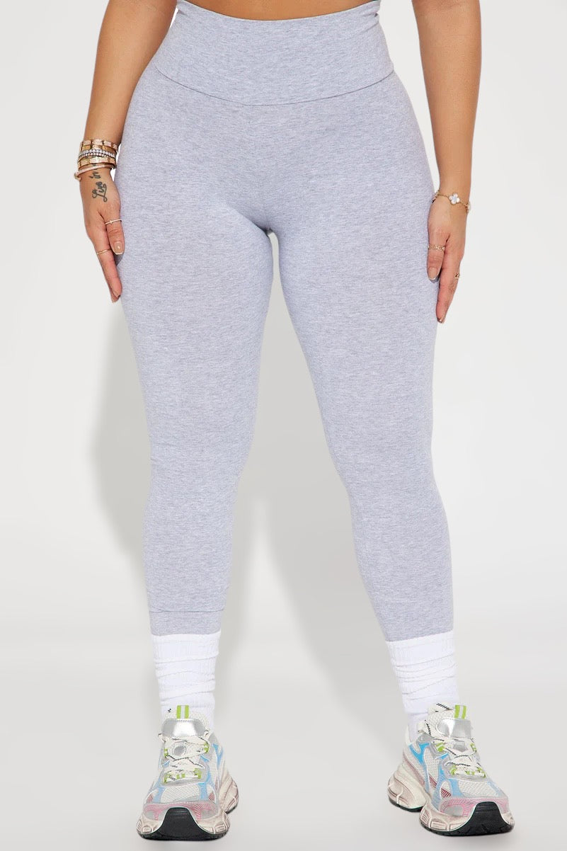 Running Around High Rise Legging - Heather Grey