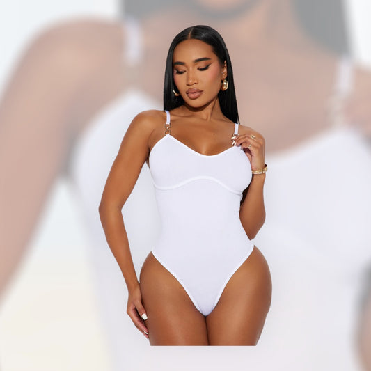 Carmen Seamless Bodysuit - White